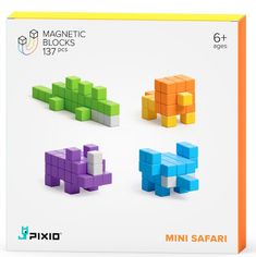 PIXIO Mini Safari magnetická stavebnica