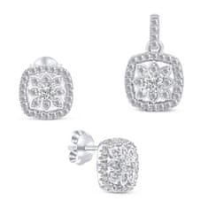 Brilio Silver Blýštivý strieborný set šperkov so zirkónmi SET217W