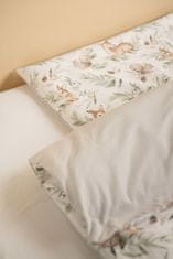 Sensillo 2-dielne posteľné obliečky 135x100cm, zvieratká - biela