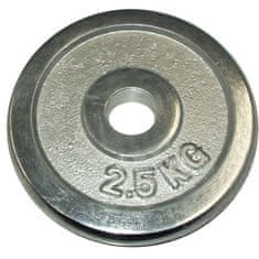 Chrómový kotúč (závažie) pre činky 2,5 kg - 25 mm