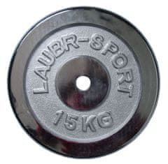 ACRAsport Chrómový kotúč (závažie) pre činky 15 kg - 25 mm