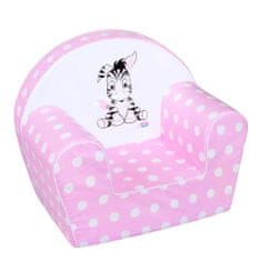NEW BABY Detská stolička Zebra ružová