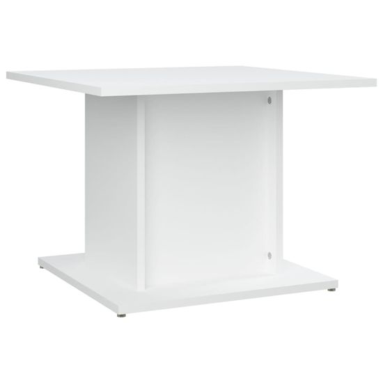 Vidaxl Konferenčný stolík biely 55,5x55x40 cm drevotrieska