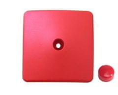 Kaxl Plastová krytka - hranol 90 x 90 mm, červená KAXL