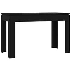 Petromila vidaXL Jedálenský stôl, čierny 120x60x76 cm, drevotrieska