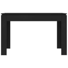 Petromila vidaXL Jedálenský stôl, čierny 120x60x76 cm, drevotrieska