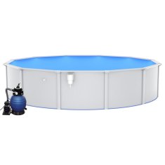 Vidaxl Čerpaný bazén s pieskovou filtráciou, 550x120 cm
