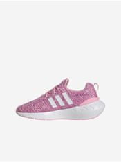 Adidas Ružové dievčenské žíhané tenisky adidas Originals Swift Run 22 40