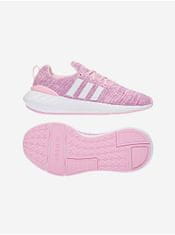 Adidas Ružové dievčenské žíhané tenisky adidas Originals Swift Run 22 40