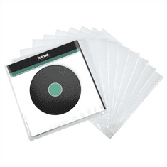 HAMA vonkajšie ochranné obaly na gramofónové platne (vinyl/LP), priehľadné, 10 ks