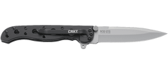 CRKT M16-01S Spear Point vreckový nôž 8 cm, čierna, nehrdzavejúca oceľ 