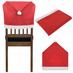 Iso Trade ISO Vianočné poťahy na stoličku 6x + obrus Santa Claus 172 x130 cm