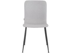 Danish Style Jedálenská stolička Fatima (SADA 2 ks), tkanina, svetlo šedá