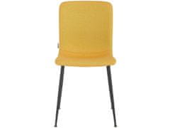 Danish Style Jedálenská stolička Fatima (SADA 2 ks), tkanina, žltá