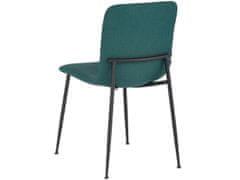 Danish Style Jedálenská stolička Fatima (SADA 2 ks), tkanina, zelená