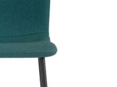 Danish Style Jedálenská stolička Fatima (SADA 2 ks), tkanina, zelená