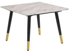 Danish Style Odkladací stolík Matcha, 60 cm, mramor / biela
