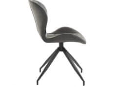 Danish Style Jedálenská stolička Noma (SADA 2 ks), mikrovlákno, antracitová