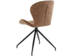 Danish Style Jedálenská stolička Noma (SADA 2 ks), mikrovlákno, cappucino