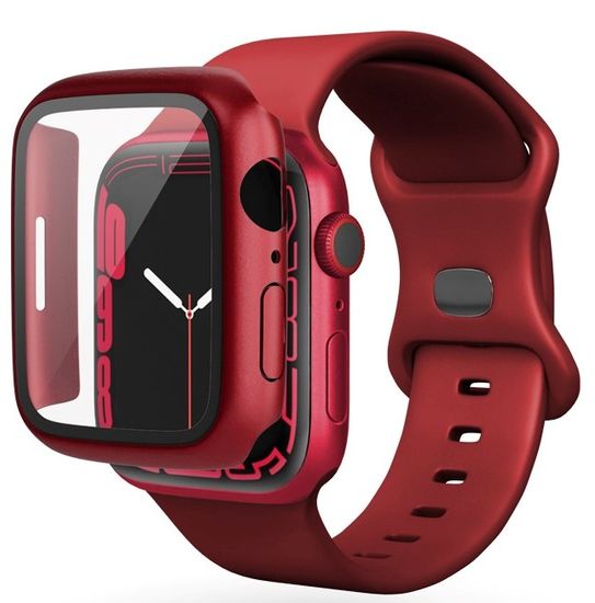 EPICO Glass Case Apple Watch 7 (41 mm) 63310151400001, červená