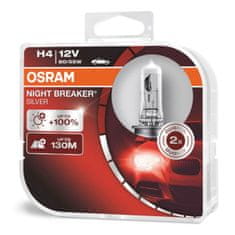 Osram Halogénová žiarovka Osram H4 12V NIGHT BREAKER SILVER +100% /2 ks