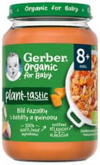 Gerber Organic 100% rastlinný príkrm bielej fazuľky so sladkým zemiakom a quinoou 6x190 g