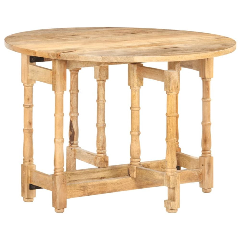 Petromila vidaXL Jedálenský stôl okrúhly 110x76 cm mangový masív