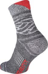 Assent OWAKA ponožky sivá/červená č.41/42