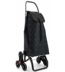 I-Max Star 6 nákupná taška s kolieskami do schodov, čierno-modrá