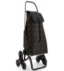 Rolser I-Max Star 6 nákupná taška s kolieskami do schodov, čierno-oranžová