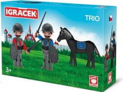 EFKO Igráček Trio Dvaja rytieri a čierny kôň