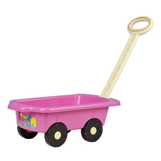 BAYO Detský vozík Vlečka 45 cm rúžový