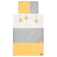 BELISIMA 6-dielne posteľné obliečky Hviezdička 100x135 žlté