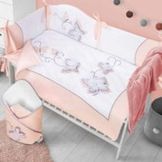 BELISIMA 3-dielne posteľné obliečky Butterfly 90/120 ružové