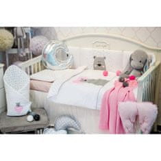 BELISIMA 6-dielne posteľné obliečky Bear in love 90/120 ružové