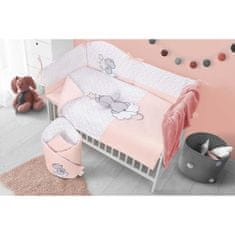 BELISIMA 6-dielne posteľné obliečky Cute Mouse 90/120 ružové