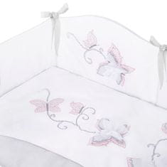 BELISIMA 3-dielne posteľné obliečky Butterfly 90/120 sivé