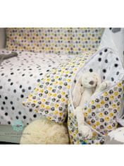 BELISIMA 6-dielne posteľné obliečky Mačiatka 100/135 žlté