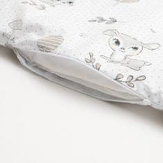 NEW BABY 2-dielne posteľné obliečky 90/120 cm Srnka sivé