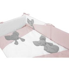 BELISIMA 3-dielne posteľné obliečky Mouse 100/135 ružové