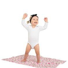 NEW BABY Detská deka z Minky modrá 80x102 cm