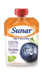 Sunar Do ručičky ovocná kapsička čučoriedka 12 x 100 g