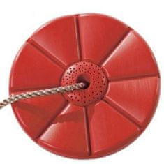 Hojdačka - disk plastový "kvetina", lano PP10 Farba: Červená 150.001.001.001