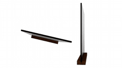 Allboards Černá křídová oboustranná tabule na stůl - A sada 4 ks se stojany,KPL-TBA6