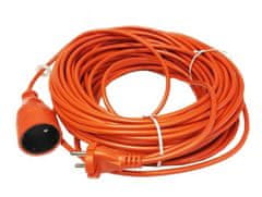 Záhradný predlžovací kábel s jednou zásuvkou 20 m - bez uzemnenia / 2x1,0 m / 10 A / 230V / 2500W