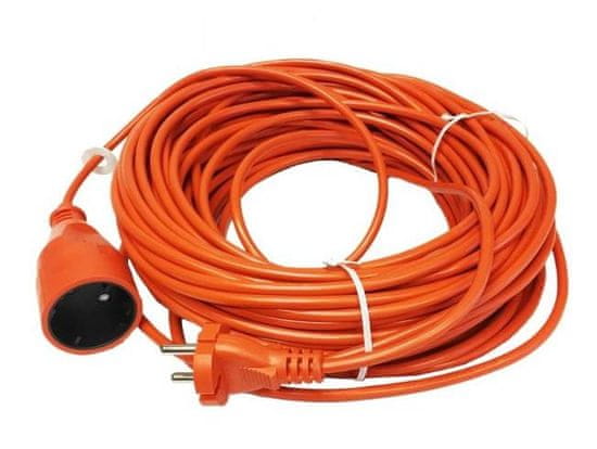 Awtools Záhradný predlžovací kábel s jednou zásuvkou 25 m bez uzemnenia / 2X1,0Mm / 10A / 230V / 2500W