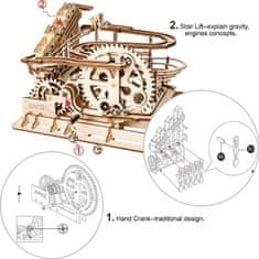 Robotime Rokr 3D drevené puzzle Guličková dráha: Parkour 254 dielikov