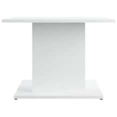 Vidaxl Konferenčný stolík biely 55,5x55x40 cm drevotrieska
