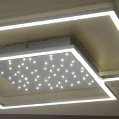 PAUL NEUHAUS PAUL NEUHAUS LED stropné svietidlo, farba oceľ, diaľkový ovládač, stmievateľné, CCT 2700-5000K