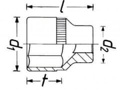 Hazet Pevnostné nástrčné kľúče 17 mm 903 SLG-17/3 - 3 ks - HA191697